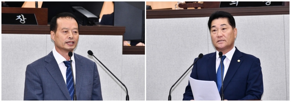 ▲ 송하진, 이찬기 시의원