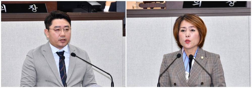 ▲ 최정필․정현주 여수시의원