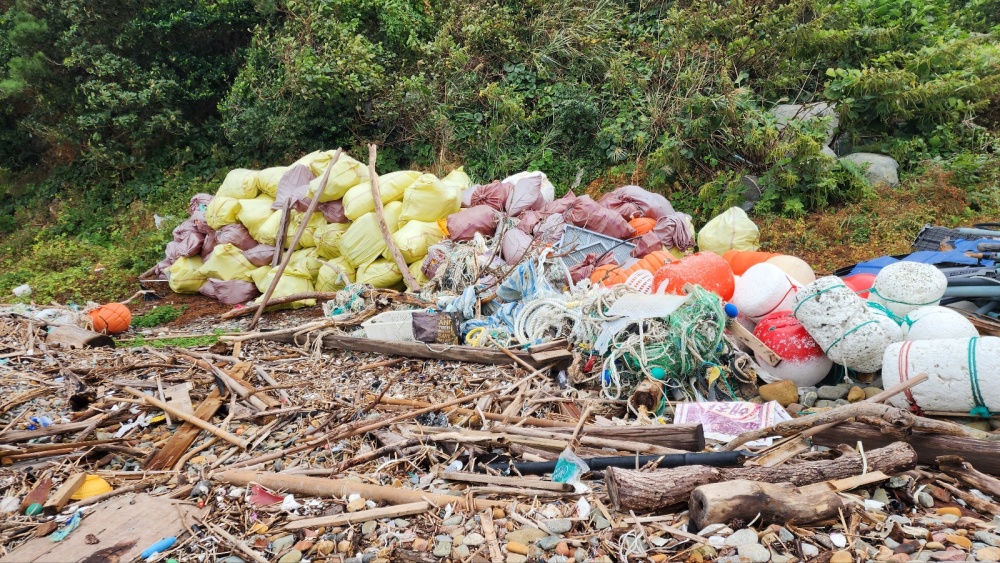▲ 안도 동고지마을 청결활동