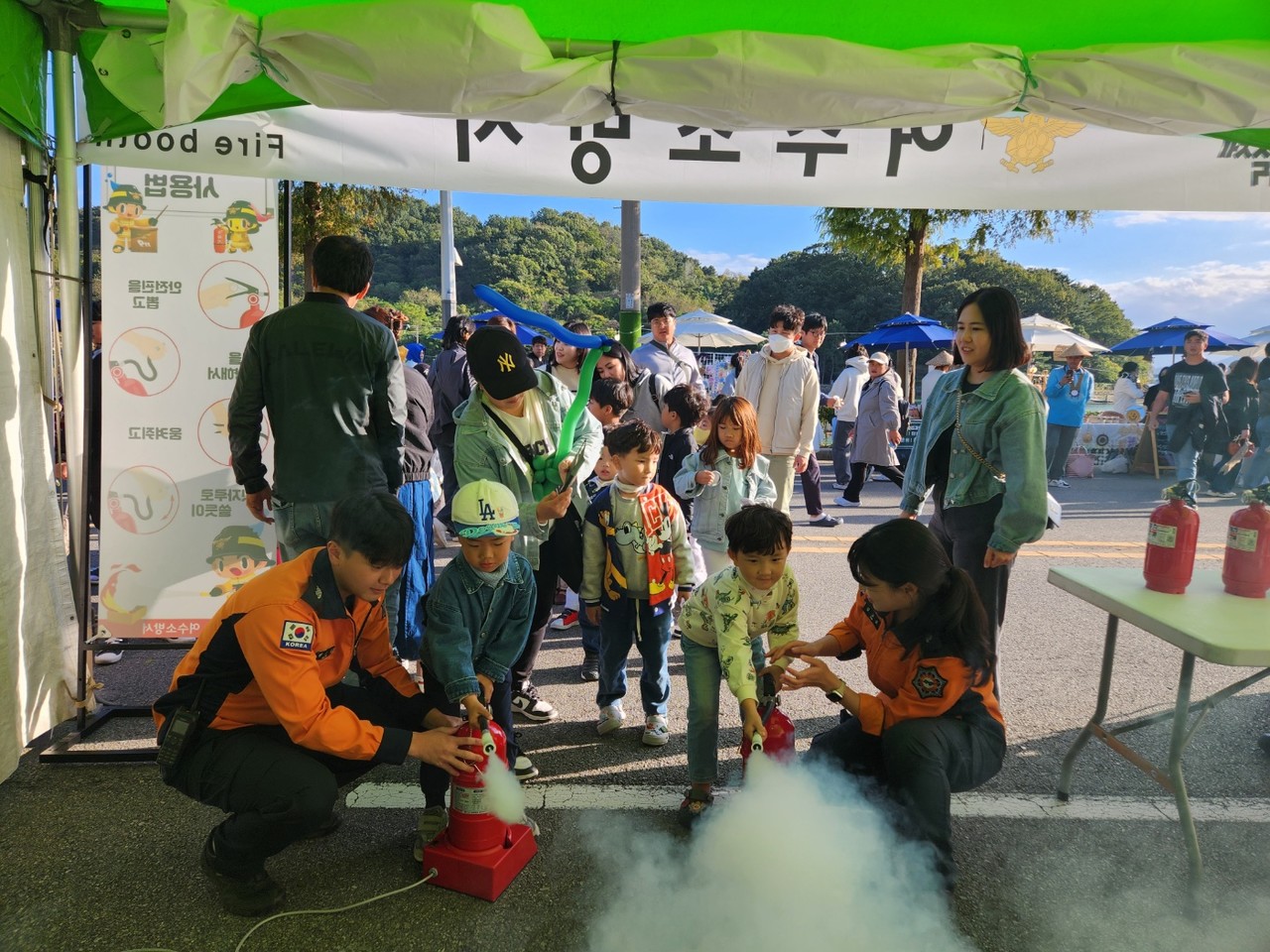 ▲ 여수동동북축제 119안전체험한마당
