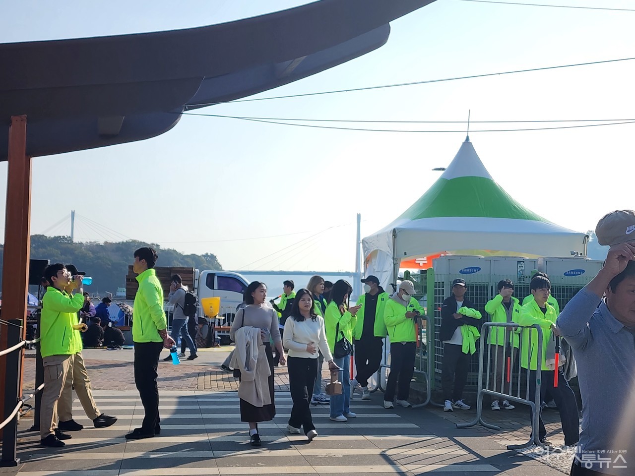 ▲미리보는 여수밤바다 불꽃축제  현장 ⓒ심명남