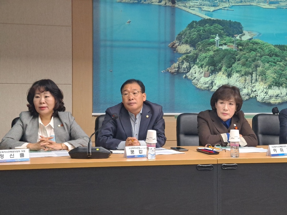 ▲ 남면 이야포 미군폭격사건 침몰선 조사용역 결과보고회에 참여한 이야포미군폭격사건특위  ⓒ조찬현