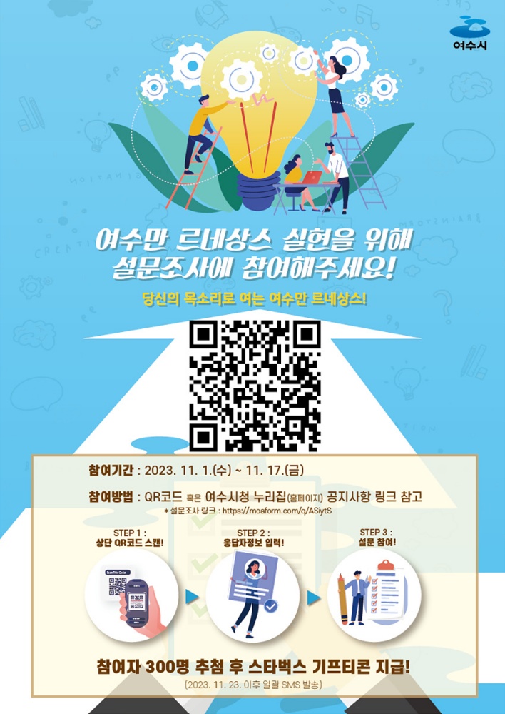 ▲ 여수만 르네상스 종합발전계획 설문조사