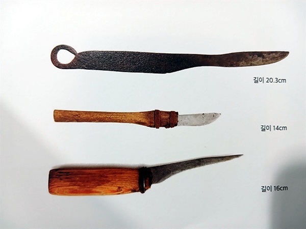 ▲   1940년대 소록도에 6천여명의 환자가 입원했을 때 의사 2~4명에 간호사는 10명 내외에 불과했다. 환자들은 스스로를 치료하기 위해 치료용 칼을 제작했다. 한센병박물관에서 촬영했다.ⓒ 오문수