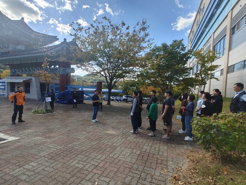 ▲ 2023년 합동 소방훈련