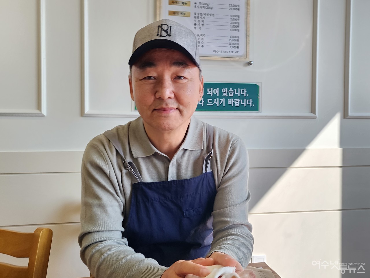 ▲ 한우 투뿔을 고집하는 본한우 정육식당 박완규 셰프의 경영철학은 양질ㅇ "맛있는거 싸게"가 가능한 것은 주방장을 쓰지 않고 자신이 고기를 직접 다듬기 때문에 가능하다고 ⓒ심명남