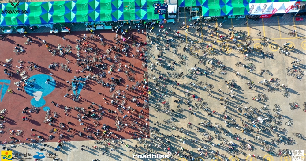 ▲  섬섬여수 그란폰도(자전거) 대회 현장 ⓒ여수시자전거연맹 제공