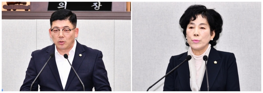 ▲ 구민호, 홍현숙 시의원