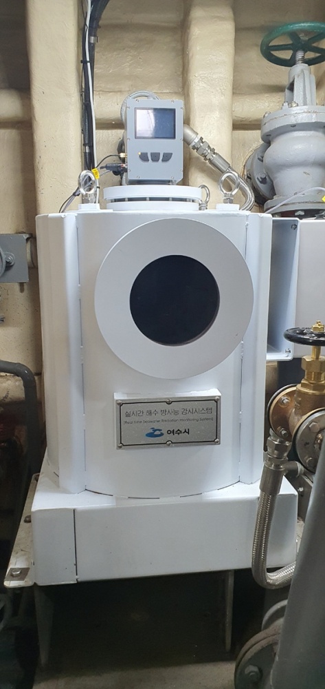 ▲ 실시간 해수 방사능 측정시스템