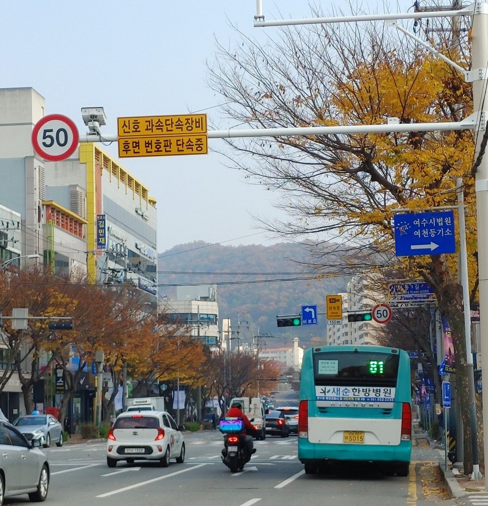 ▲ 후면단속카메라 설치 도로