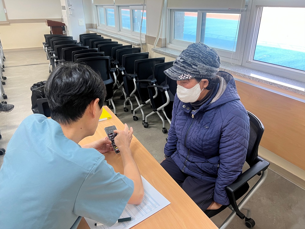 ▲ 현업근로자 건강 상담