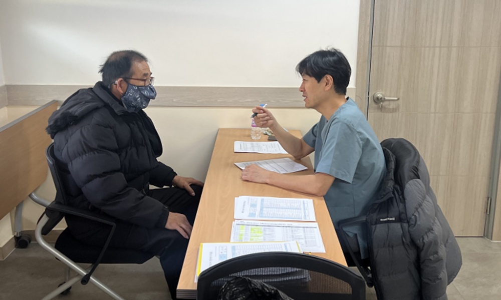 ▲ 현업근로자 건강 상담