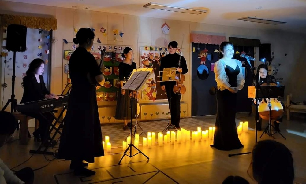 ▲ 양우내안애 아파트단지 클래식공연 현장