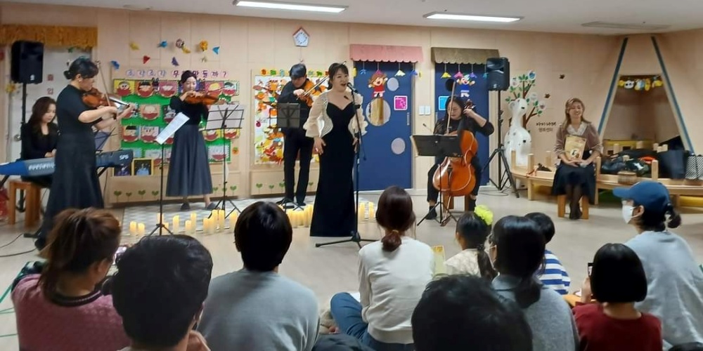 ▲ 양우내안애 아파트단지 클래식공연 현장