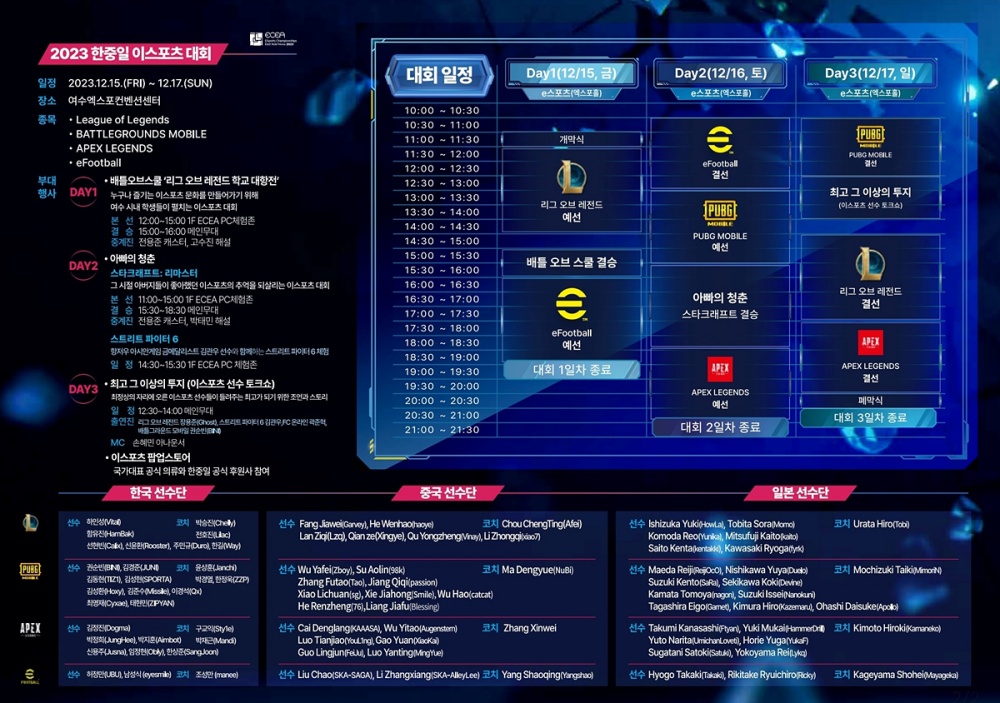 ▲ 2023 한중일 e스포츠대회