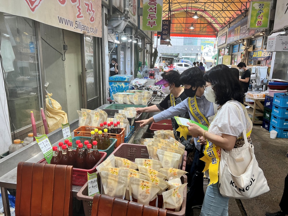 ▲ 원산지 표시 지도 단속 현장