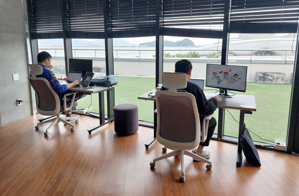 ▲ 여수세계박람회장 국제관에 위치한 워케이션 거점 오피스