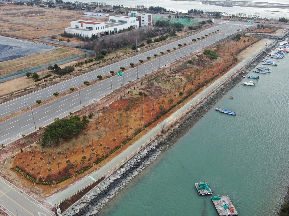 ▲ 율촌면 미세먼지 차단숲