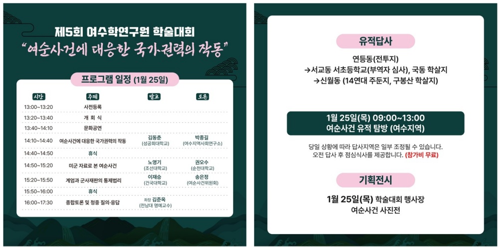 ▲ 제5회 여수학 포럼 학술대회