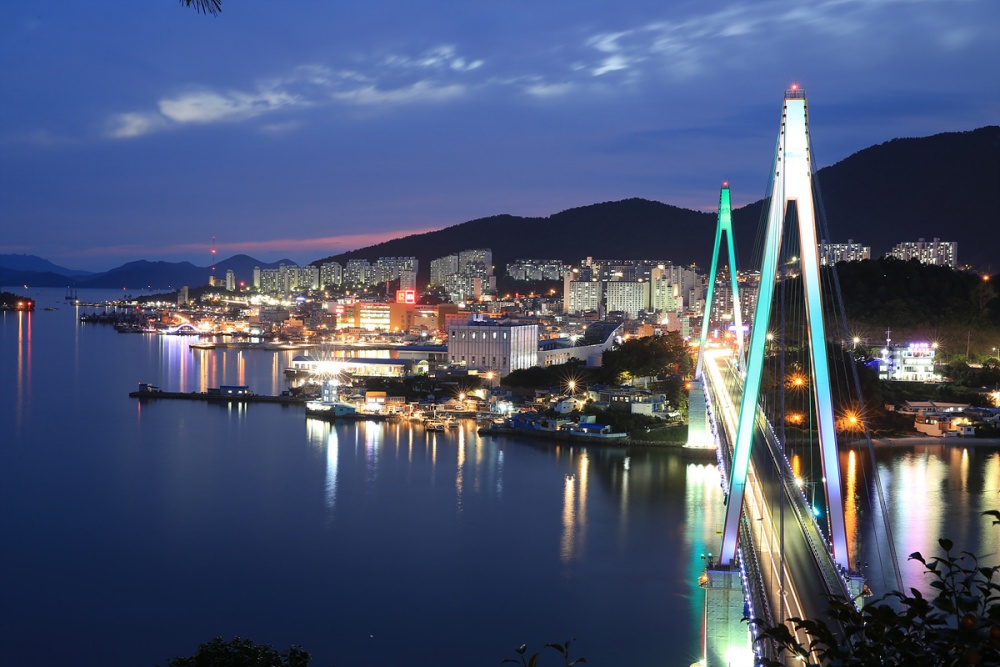 ▲ 여수 밤바다 야경