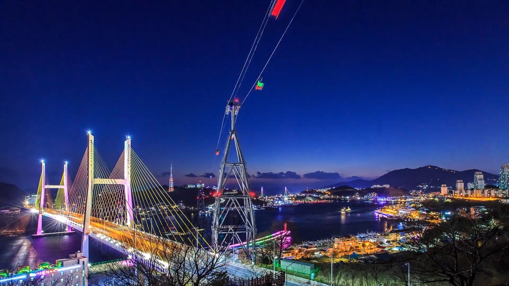 ▲여수 밤바다 야경