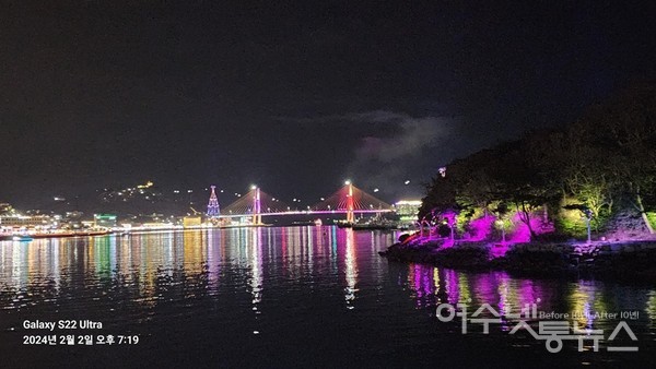 ▲  여수 해안의 야경. 사진 공문택.