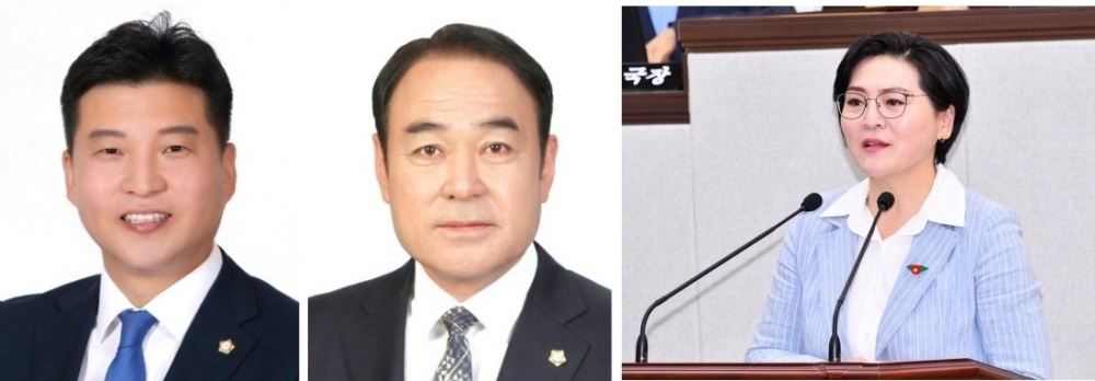 ▲ 고용진, 주재현, 박성미 여수시의원