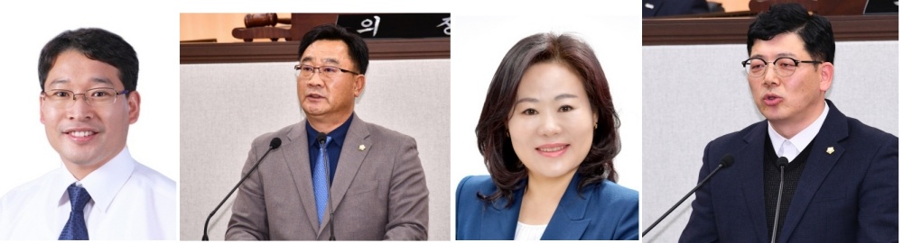 ▲ 문갑태, 김철민, 정신출, 구민호 여수시의원