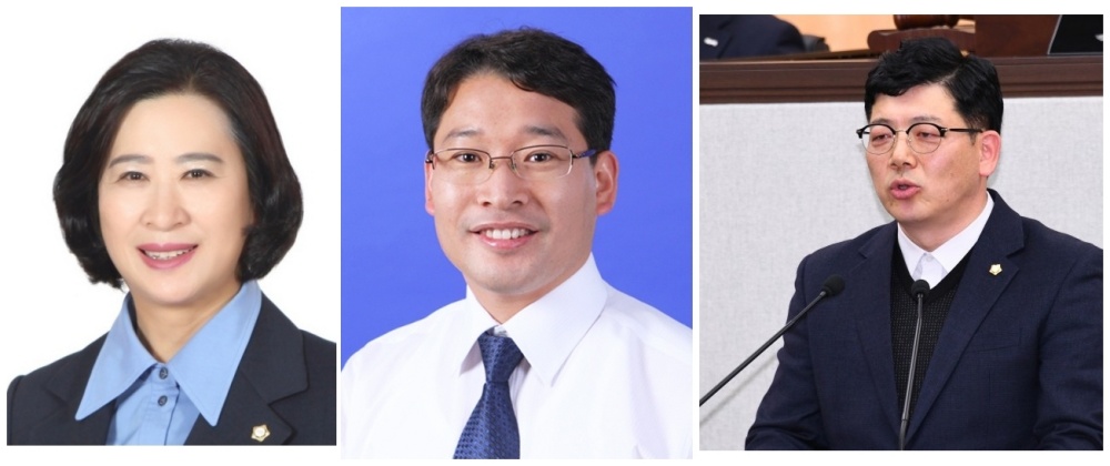 ▲ 김채경, 문갑태, 구민호 의원