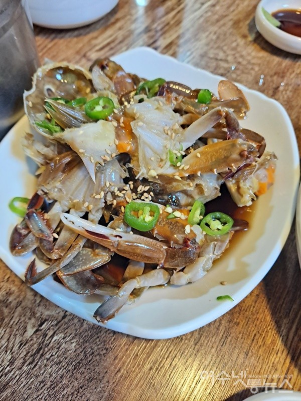 ▲여수의 맛이 담긴 간장돌게장이다. ⓒ조찬현