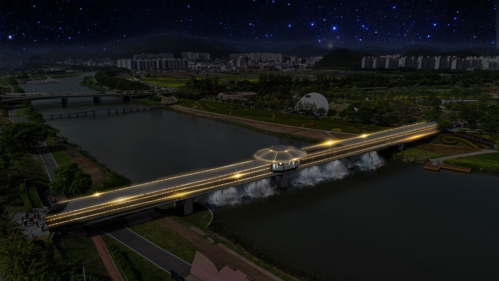 ▲ 스페이스 브릿지 조감도(야간)