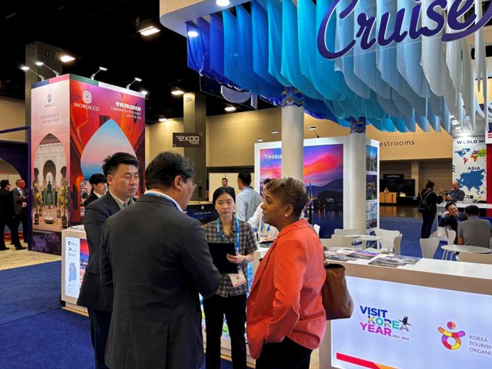 ▲ 국제 크루즈 유치를 위한 마케팅 활동