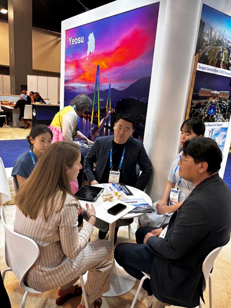 ▲ 국제 크루즈 유치를 위한 마케팅 활동