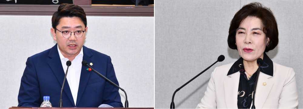 ▲ 최정필․진명숙 의원