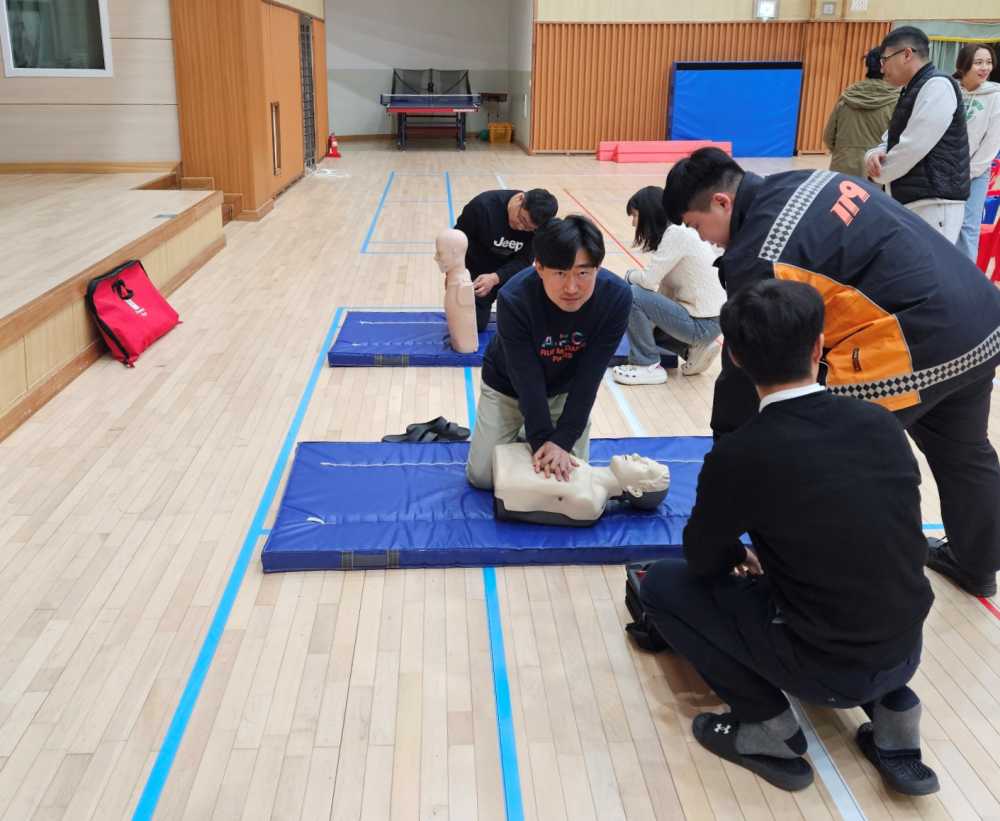 ▲ 여수소방서 심폐소생술 교육