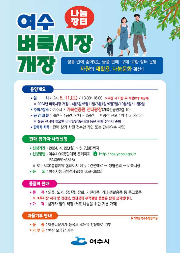 ▲ 여수 벼룩시장