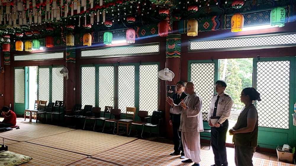 ▲ 전통사찰 현장지도