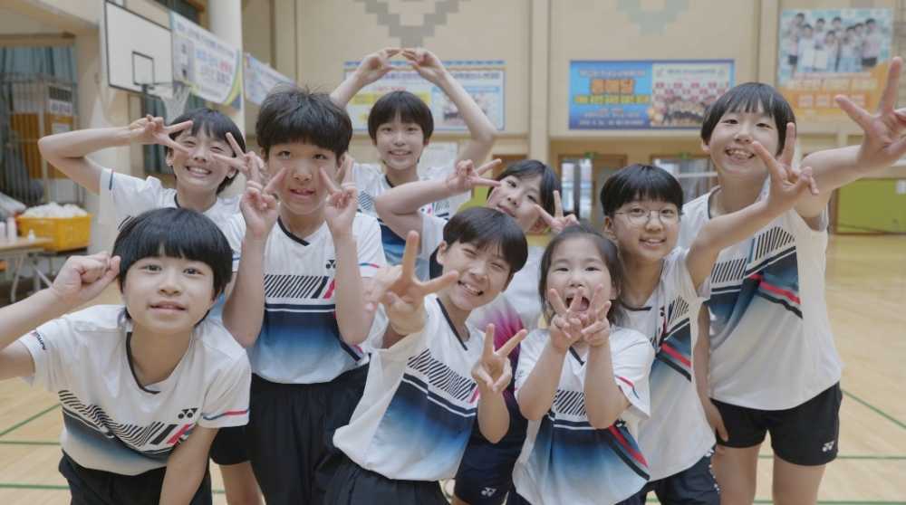 ▲ 화순 만연초등학교 배드민턴부