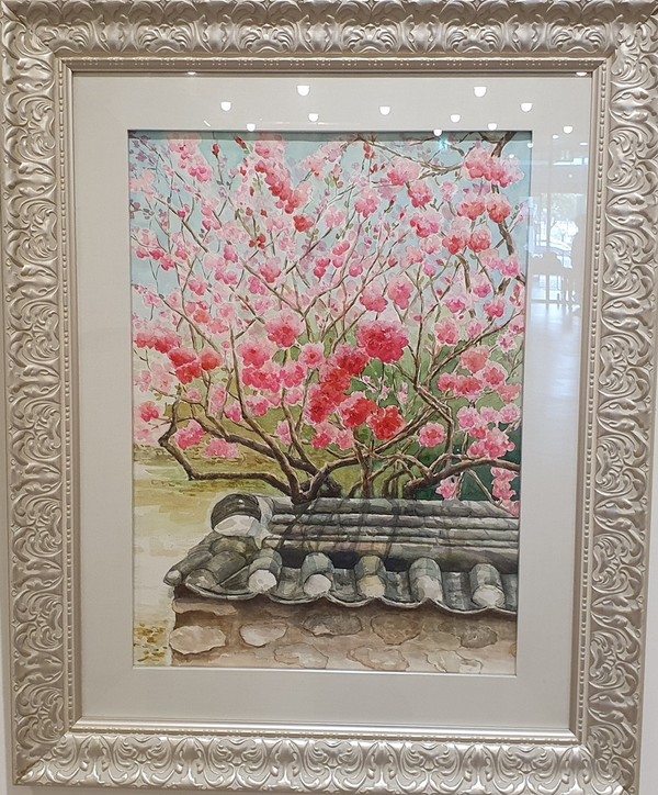 ▲  봄이 열리다 (조희영. 20호. 수채화)    ⓒ 공문택