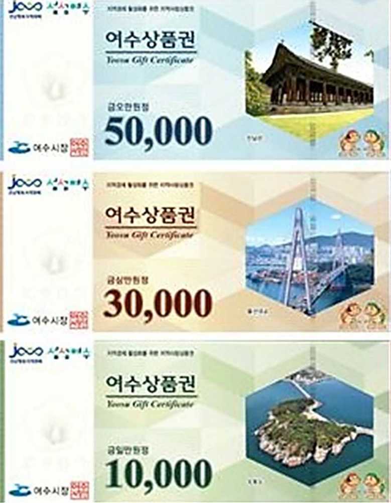 ▲ 여수사랑상품권