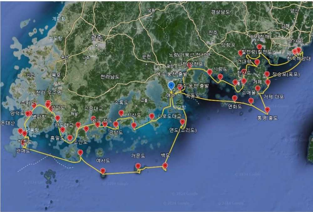 ▲ 항해 코스 ⓒ이효웅 