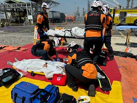 ▲ 2024년 재난대비 긴급구조 종합훈련