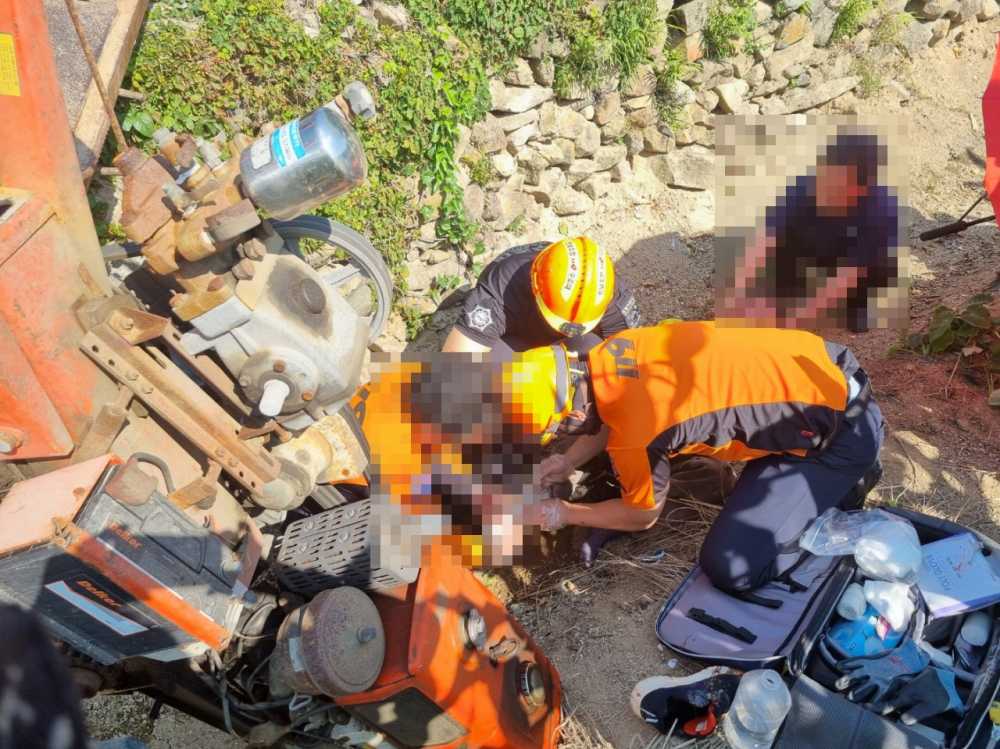 ▲ 경운기 사고 사진