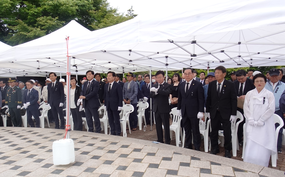 ▲ 제69회 현충일 추념식 모습