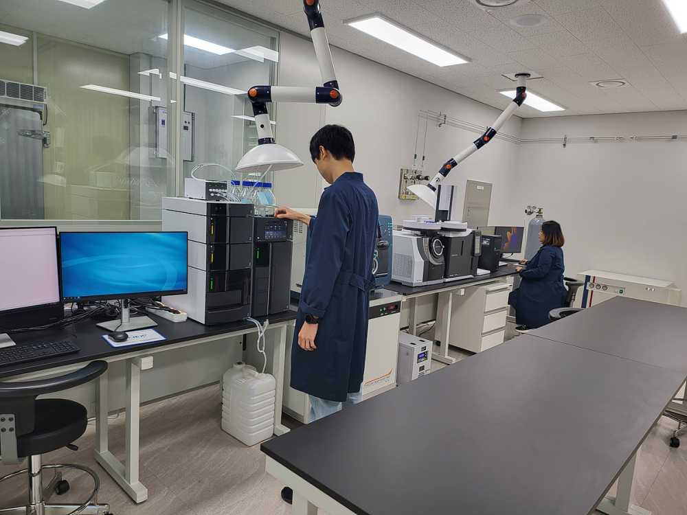 ▲ 종합 실험·연구동 2층에 위치한 잔류농약 분석실 모습