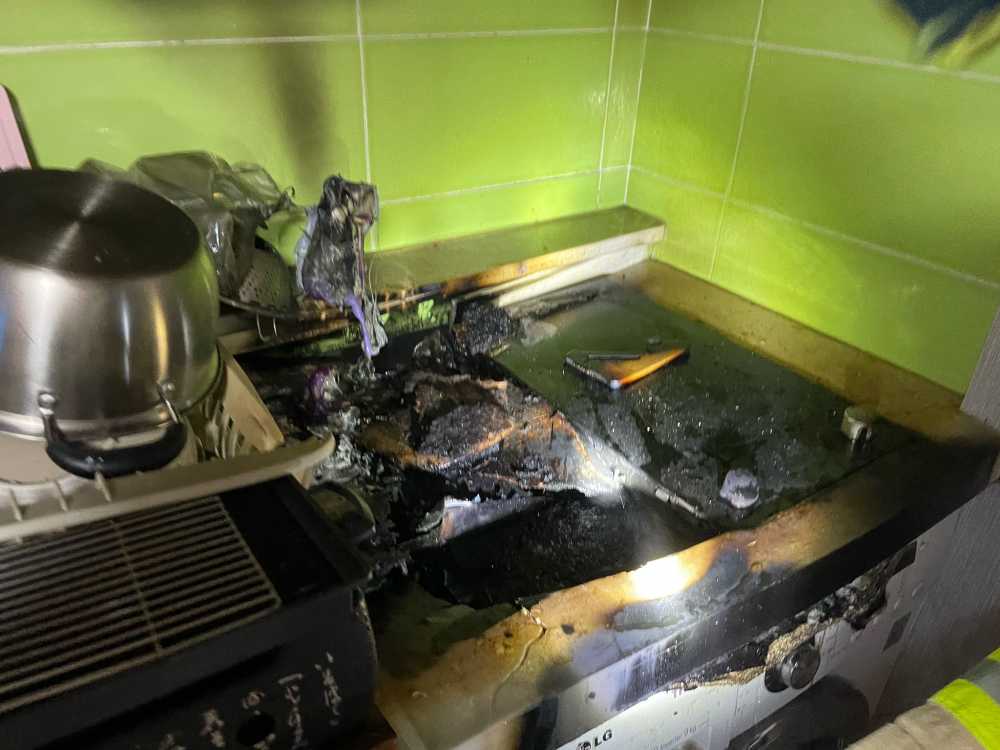 ▲ 주방용 가열장치 화재현장