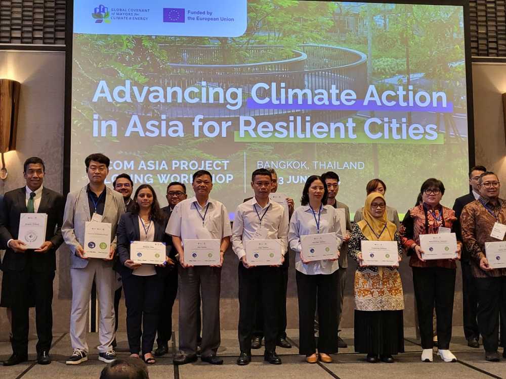 ▲ 여수시가 ‘GCoM 아시아 워크숍’에서 ‘글로벌 기후에너지 시장협약(GCoM)’ 기후활동 인증을 획득했다.  