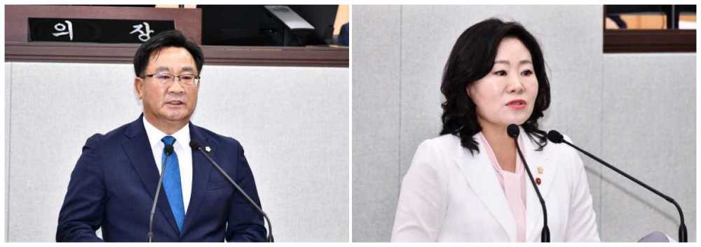 ▲ 김철민. 정신출 여수시의원