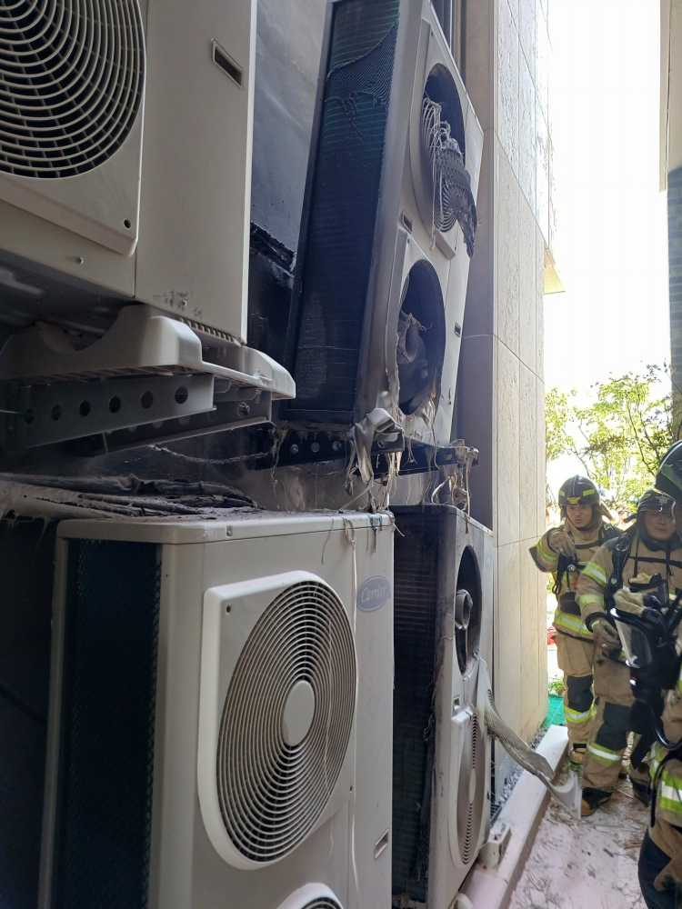 ▲ 실외기 화재 현장
