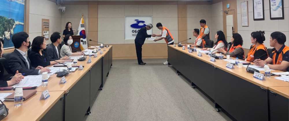 ▲  2024년도 임금협약 및 단체 보충 협약을 위한 노·사 예비교섭인 상견례